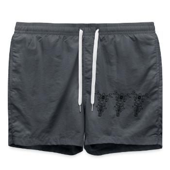 site de motos - Short de bain - charbon - Devant - AI Model Male 185 light (185cm)
