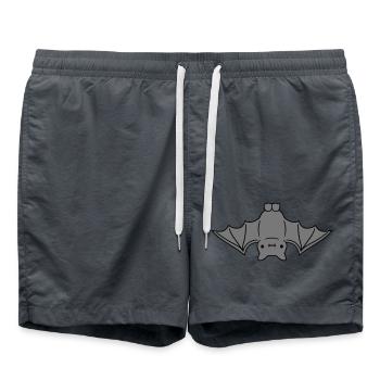 suesse kleine fledermaus haengt - Badeshorts - Anthrazit - Vorne - AI Model Male 185 light (185cm)