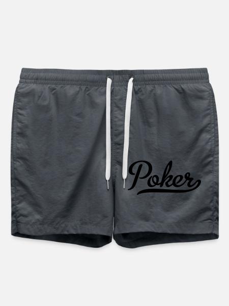 poker - Swim Trunks - anthracite