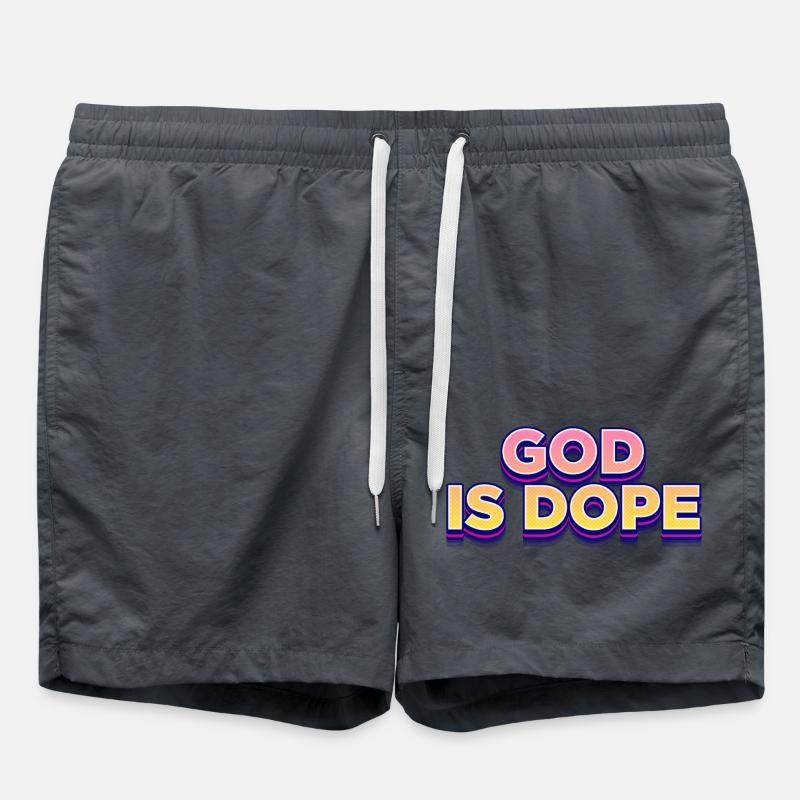 God Religion - Swim Trunks - anthracite
