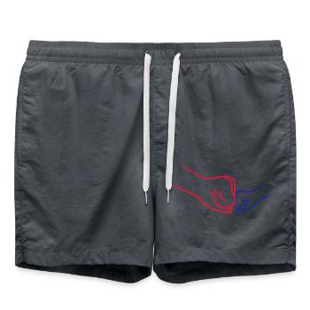 Enfant 2 poings - Short de bain - charbon - Devant - AI Model Male 185 light (185cm)