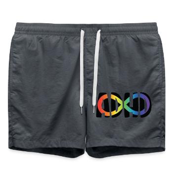 ADHD - Swim Trunks - anthracite - Front - AI Model Male 185 light (185cm)