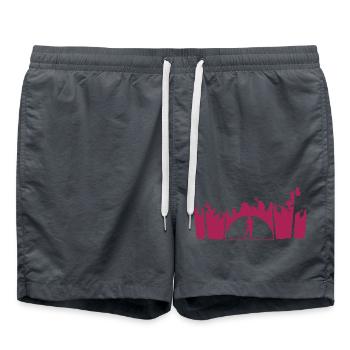 Vacances Hot Girl - Short de bain - charbon - Devant - AI Model Male 185 light (185cm)