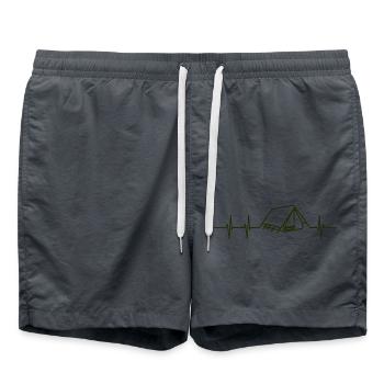 Heart Rate Camping - Swim Trunks - anthracite - Front - AI Model Male 185 light (185cm)