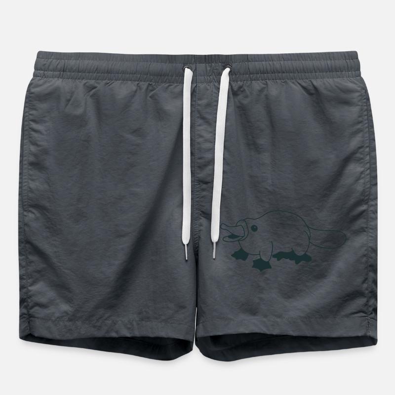 squat platypus - Swim Trunks - anthracite