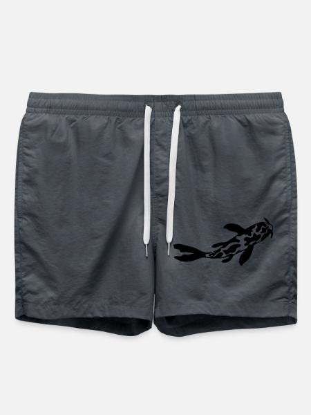 Cow Pattern Koi Fish Nishikigoi - Swim Trunks - anthracite