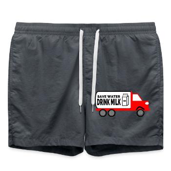 Camion - Short de bain - charbon - Devant - AI Model Male 185 light (185cm)
