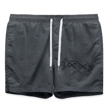 Club de basket-ball Amateurs de basket-ball Joueurs de basket-ball - Short de bain - charbon - Devant - AI Model Male 185 light (185cm)
