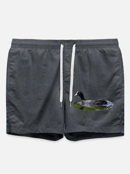 Coot Waterfowl Bird - Swim Trunks - anthracite