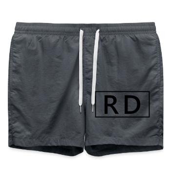 RD diététiste diplômée fière diététiste - Short de bain - charbon - Devant - AI Model Male 185 light (185cm)