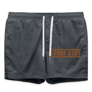 Je fais beaucoup caca - Short de bain - charbon - Devant - AI Model Male 185 light (185cm)