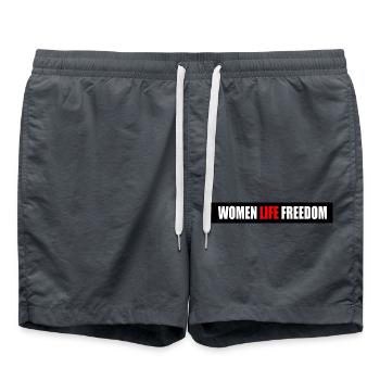 Women life freedom - Badeshorts - Anthrazit - Vorne - AI Model Male 185 light (185cm)
