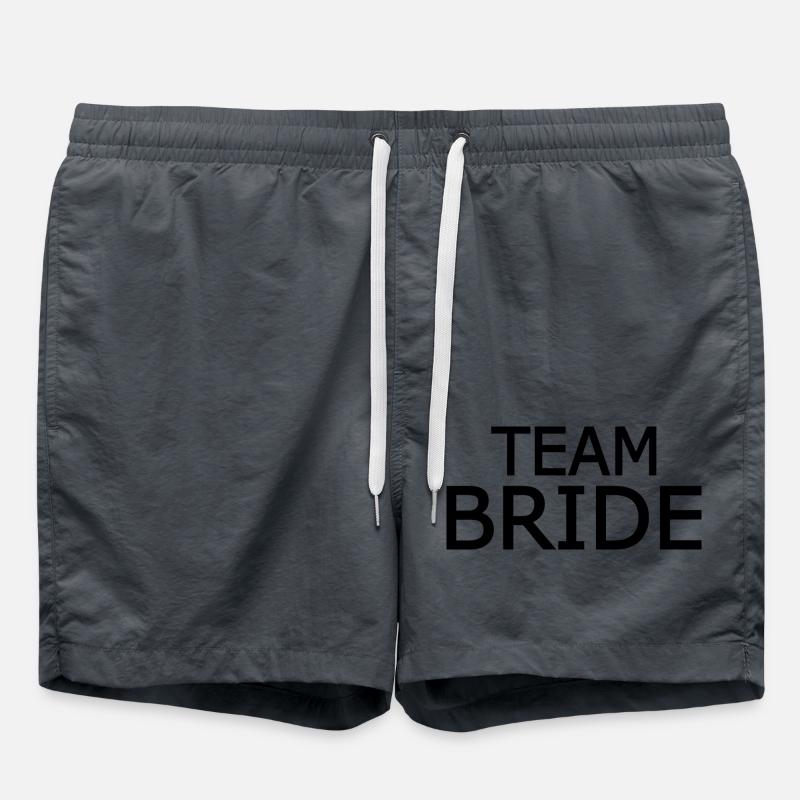 Team bride - Badeshorts - Anthrazit