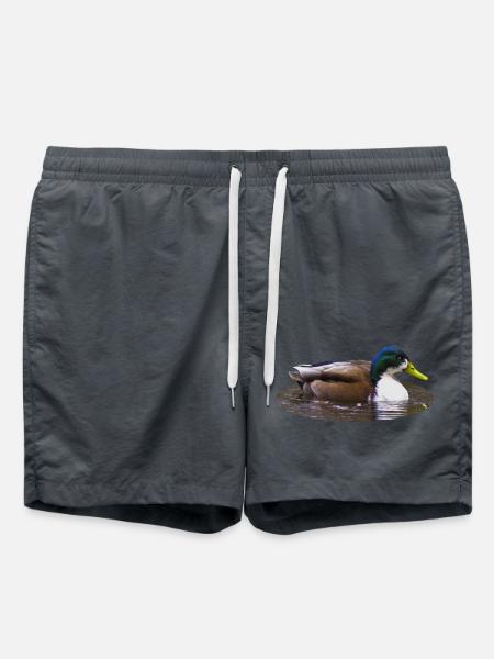 Mallard Duck Duck Duck - Swim Trunks - anthracite