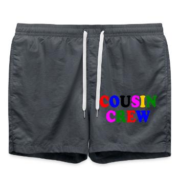 Cousin crew - Badeshorts - Anthrazit - Vorne - AI Model Male 185 light (185cm)