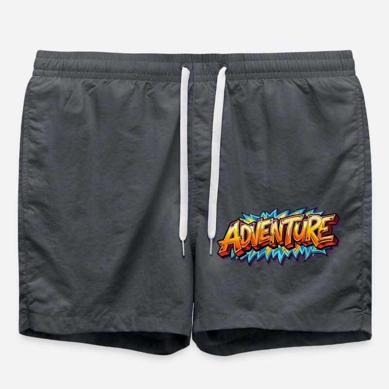 Abenteuer - Badeshorts - Anthrazit