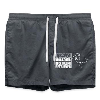 TEAM Nova Scotia Duck Tolling Retriever Wilsigns - Swim Trunks - anthracite - Front - AI Model Male 185 light (185cm)