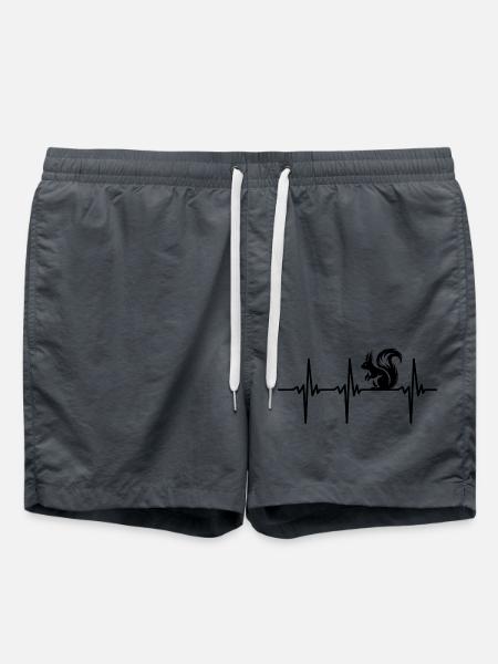 Heartbeat for squirrels - Swim Trunks - anthracite