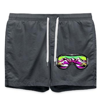Lunettes de ski Montagnes Symbole de ski Montagnes - Short de bain - charbon - Devant - AI Model Male 185 light (185cm)