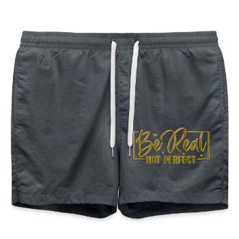 Be original vector design symbol retro quote label - Swim Trunks - anthracite - Front - AI Model Male 185 light (185cm)
