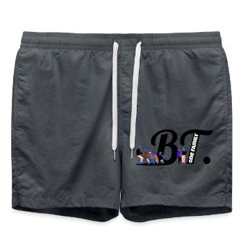 BT. - One Familiy nice Version - Badeshorts - Anthrazit - Vorne - AI Model Male 185 light (185cm)