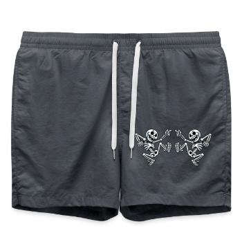 Skull Dancing - Badeshorts - Anthrazit - Vorne - AI Model Male 185 light (185cm)