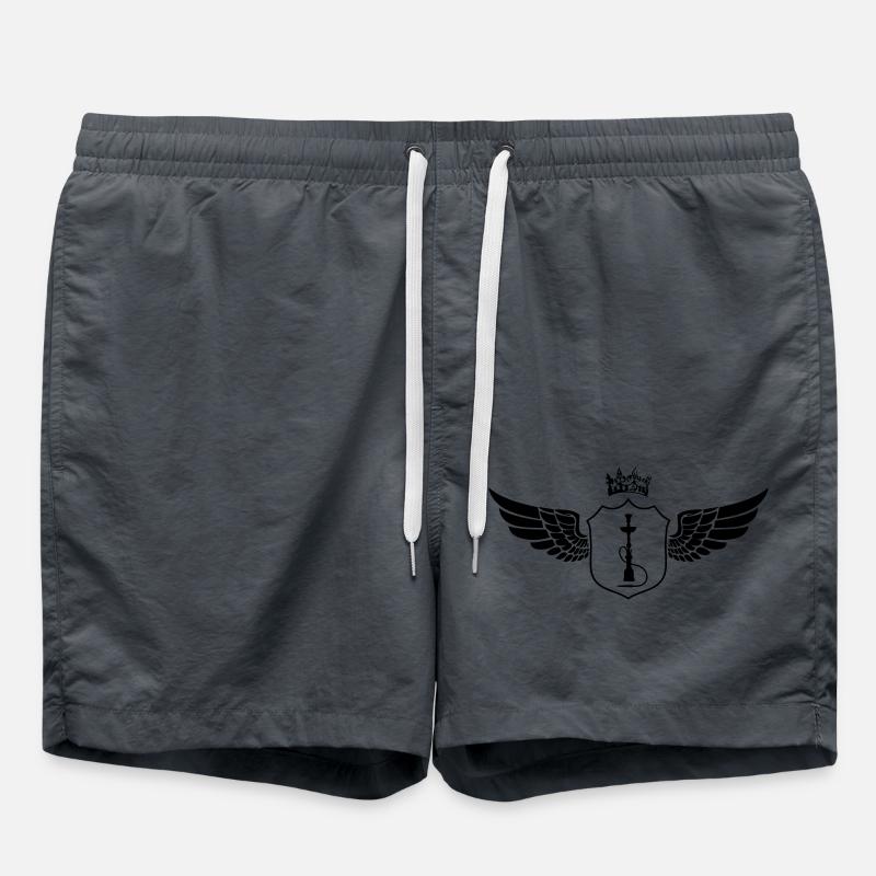 Shisha crest - Swim Trunks - anthracite