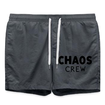Chaos Crew - Badeshorts - Anthrazit - Vorne - AI Model Male 185 light (185cm)