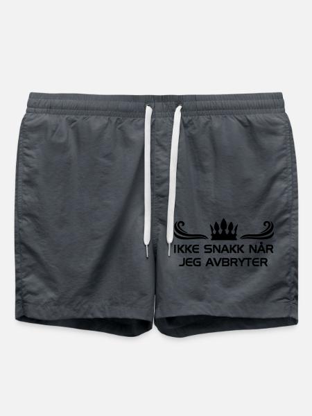 Don't talk when I interrupt. - Swim Trunks - anthracite