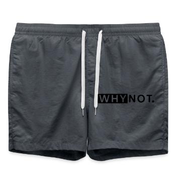 why not - Swim Trunks - anthracite - Front - AI Model Male 185 light (185cm)