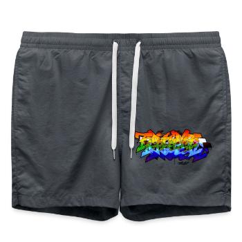 Spectrum Graffiti - Badeshorts - Anthrazit - Vorne - AI Model Male 185 light (185cm)