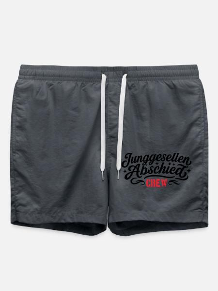 Junggesellen Abschied Crew - Badeshorts - Anthrazit