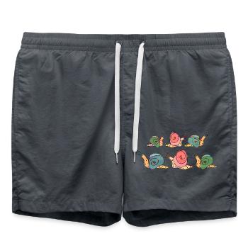 Escargots - Short de bain - charbon - Devant - AI Model Male 185 light (185cm)