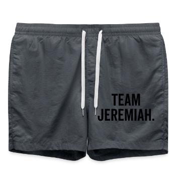 Team Jeremiah - Swim Trunks - anthracite - Front - AI Model Male 185 light (185cm)