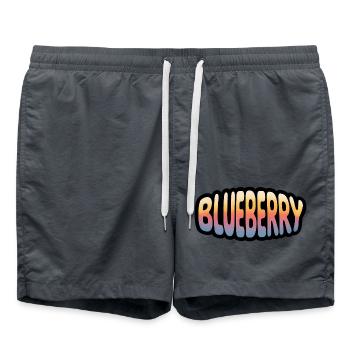 Myrtille - Logo Cool Fruit - Short de bain - charbon - Devant - AI Model Male 185 light (185cm)