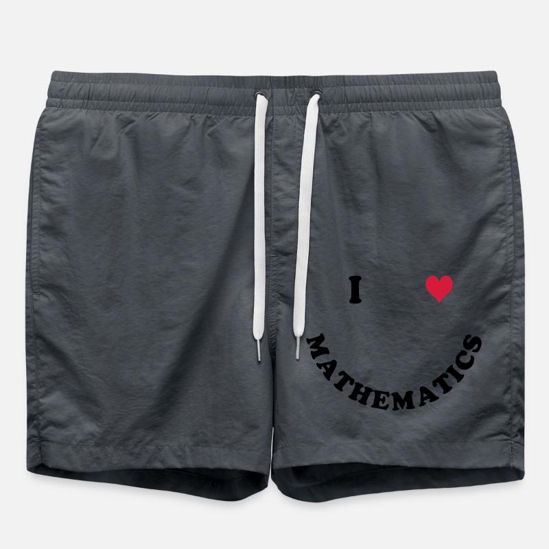 Mathematik - Badeshorts - Anthrazit