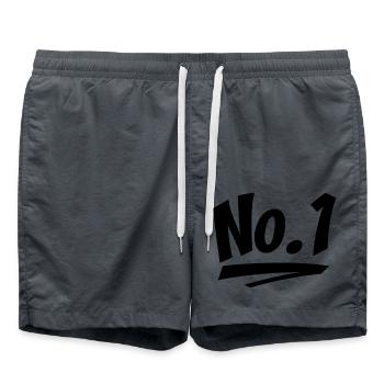 Numéro un - Short de bain - charbon - Devant - AI Model Male 185 light (185cm)