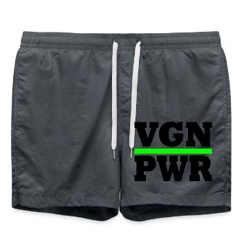 VGN PWR - Badeshorts - Anthrazit - Vorne - AI Model Male 185 light (185cm)