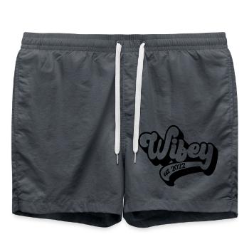 Wifey Est. 2022 - Future Mrs., Engagement Party - Swim Trunks - anthracite - Front - AI Model Male 185 light (185cm)