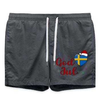 Dieu Jul Sverige - Short de bain - charbon - Devant - AI Model Male 185 light (185cm)