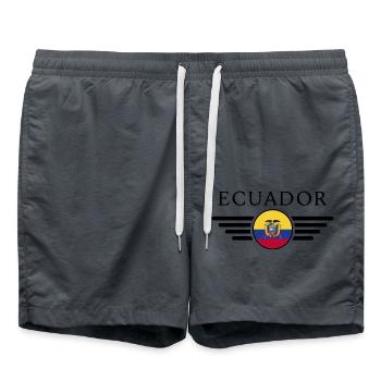 Ich liebe Ecuador Design T-Shirt - Badeshorts - Anthrazit - Vorne - AI Model Male 185 light (185cm)