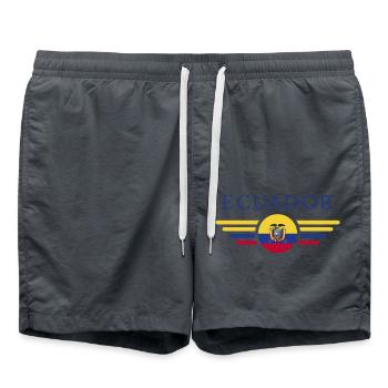 Ich liebe Ecuador Design T-Shirt - Badeshorts - Anthrazit - Vorne - AI Model Male 185 light (185cm)