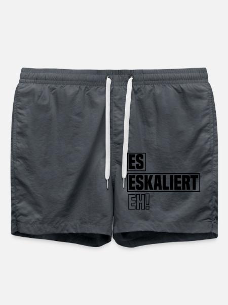 es eskaliert eh - Badeshorts - Anthrazit