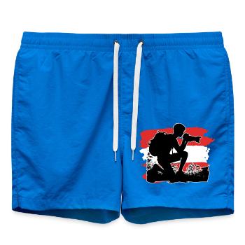 Photographe drapeau de l’Autriche - Short de bain - cobalt blue - Devant