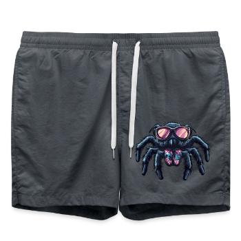 Tarantula Comic Lustig Sommer - Badeshorts - Anthrazit - Vorne - AI Model Male 185 light (185cm)