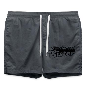 Je suis la sœur COOL - Short de bain - charbon - Devant - AI Model Male 185 light (185cm)