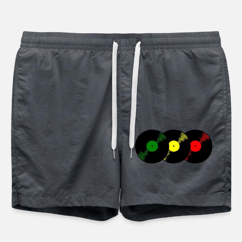 Reggae records - Short de bain - charbon