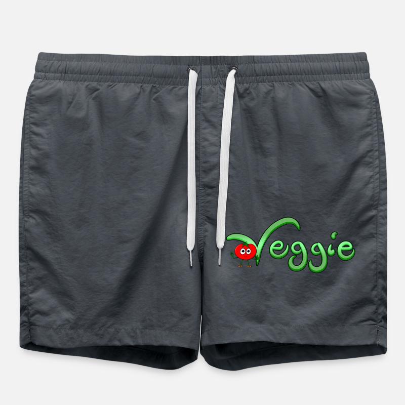 Veggie with tomato - Swim Trunks - anthracite