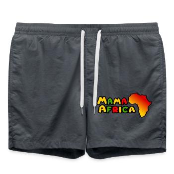 Africa - Africa - Afrique - Mama Africa - Swim Trunks - anthracite - Front - AI Model Male 185 light (185cm)