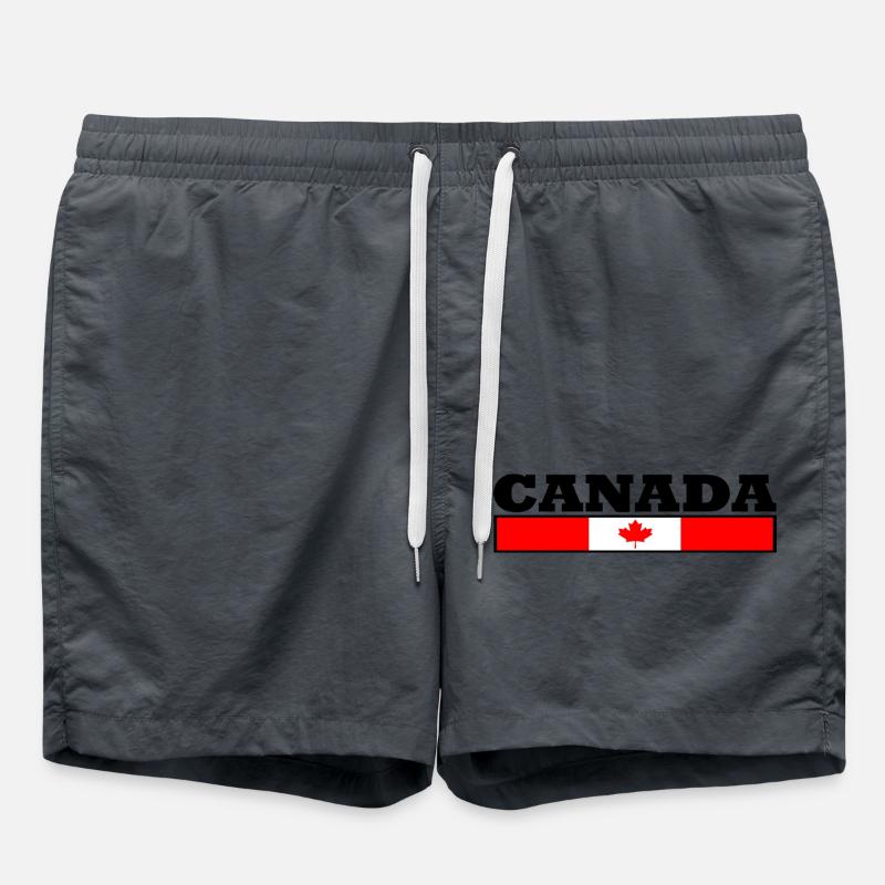 Canada flag - Swim Trunks - anthracite